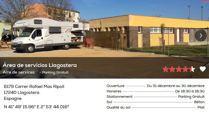 Stellplatz Santa Pola